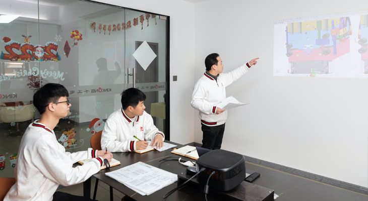 employees meeting in the conference room