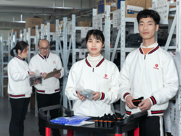 Group photo of the warehouse team