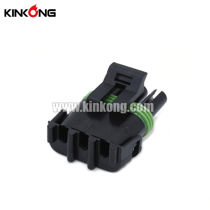 3 Way Female Black Fuel Pump Connectors 12015793 CKK3031-2.5-21